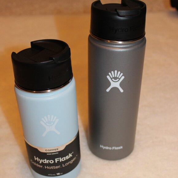 NWT -- HIS & Hers-Hydro Flask Wide Mouth, insulated stainless steel water bottle - Picture 1 of 8